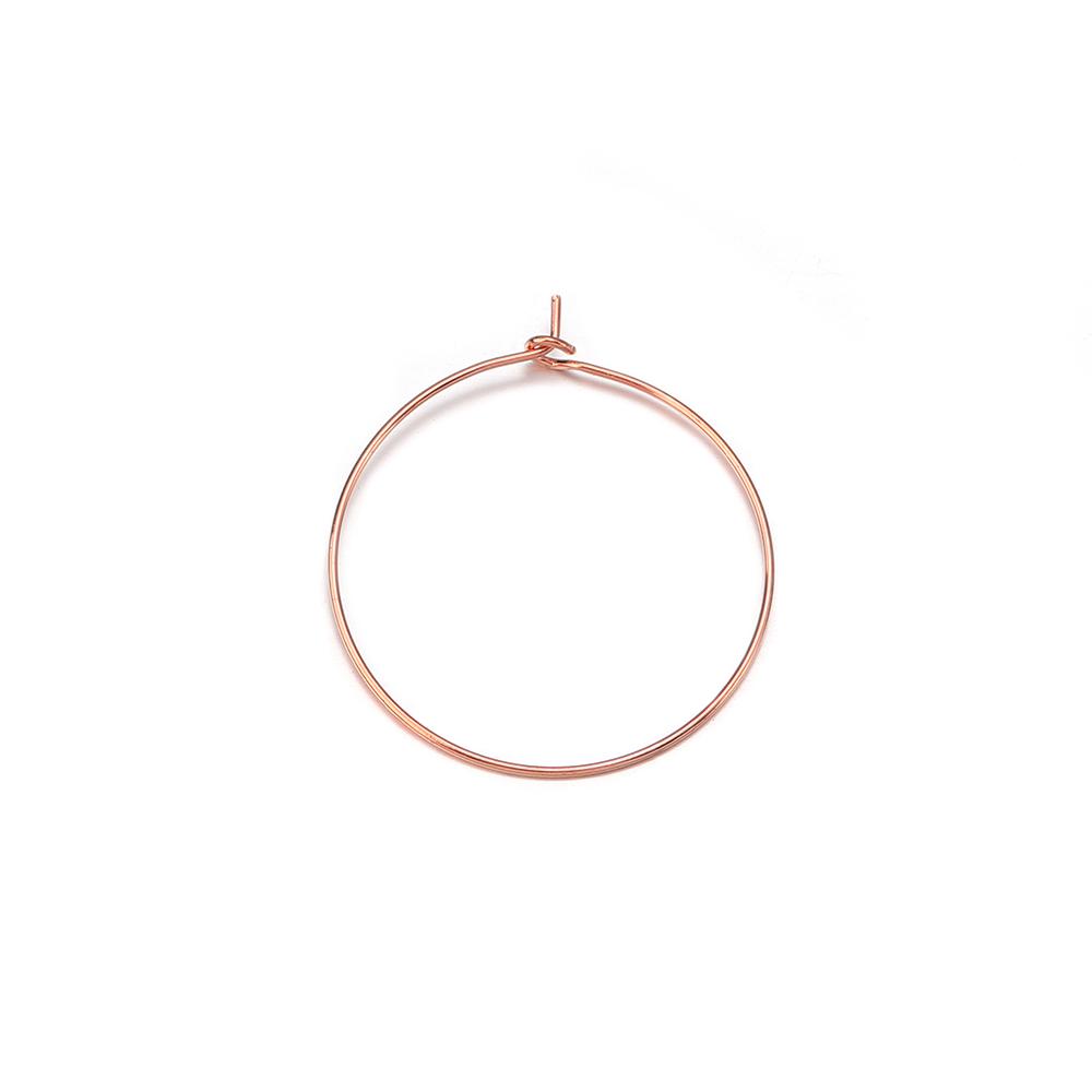 50pcs/lot Big Hoops Circle Earrings Gold Color  Round Earring Wire Circle for DIY Dangle Drop Earring Jewelry Making Accessories