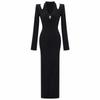 Sexy Off Shoulder Knit Dress V-Neck Bodycon Long Women Lady Party Cocktail