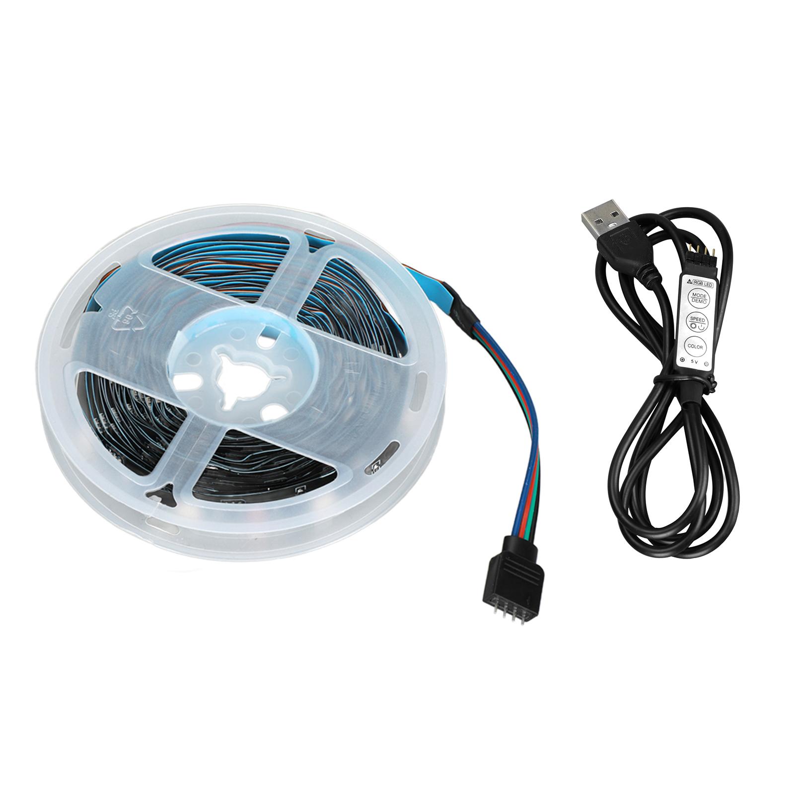 

Светодиодные ленты RGB 5 В USB с 3 кнопками для спальни, клуба, холла отеля 1m / 3.3ft