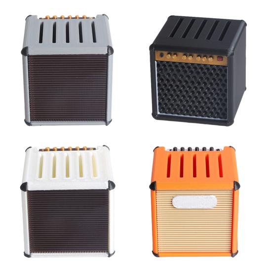 Guitar Picks Holder Retro Amplifier Style Guitar Pick Display Case with 5 Slots Guitar Pick Storage Box Gift for Guitar Players Music Enthusiasts