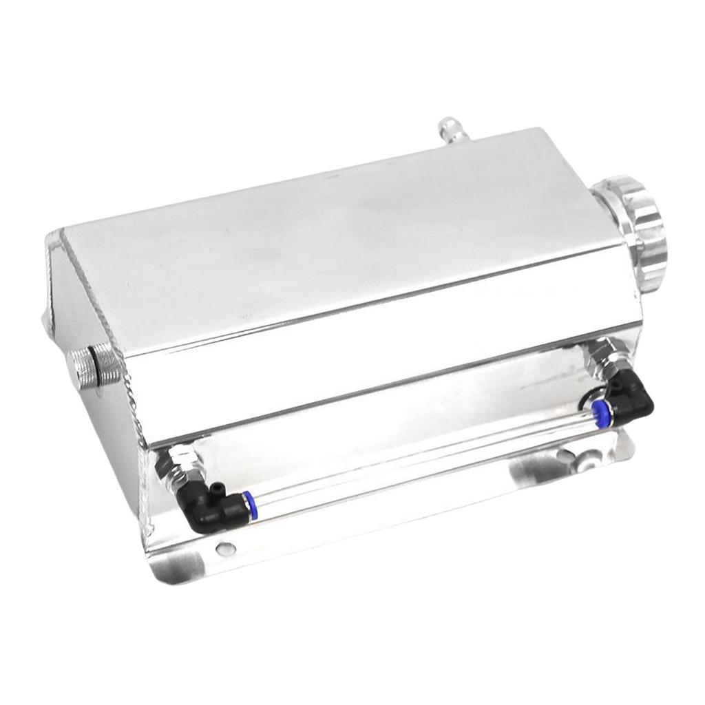 2L Coolant Radiator Overflow Tank Visible Coolant Level Square Expansion Reservoir Engine Oil Catch Can Automotive Accessories