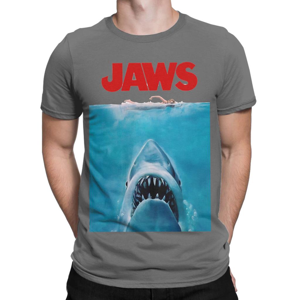 Jaws Original Movie Poster Classic Novelty 100 Cotton Tshirt Jaws Tops Tees For Unisex