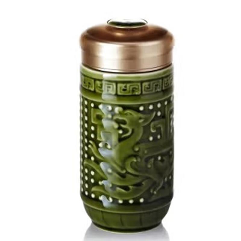 Quan Tang Xuan Dragon & Phoenix Ceramic Travel Mug 330ml
