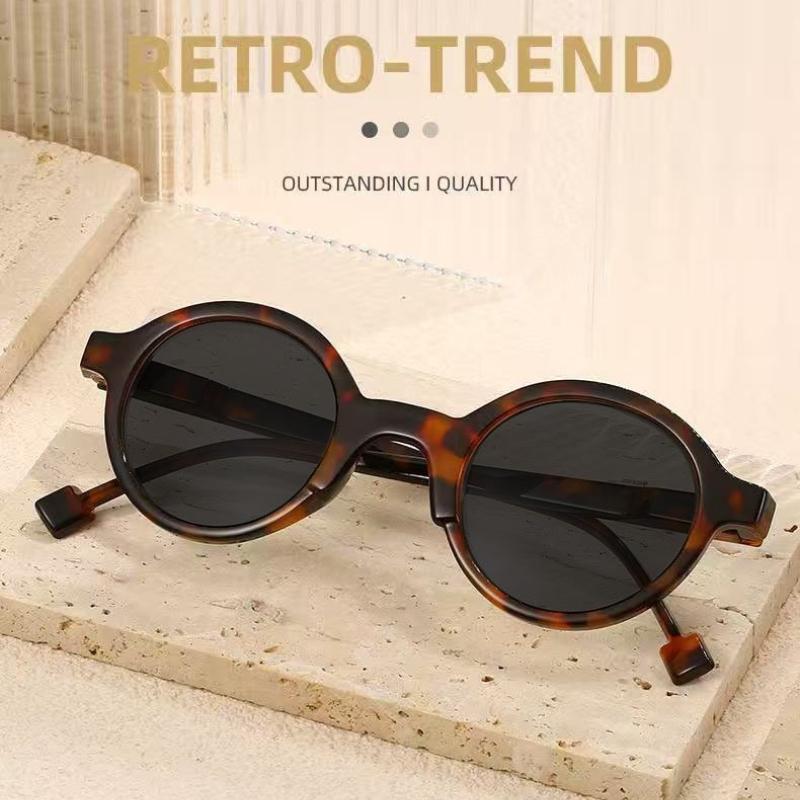 Retro Round Frame Reading Sunglasses Unisex Vintange High-Definition and Comfortable Anti Blue Light Presbyopia Eyewear To+4.0