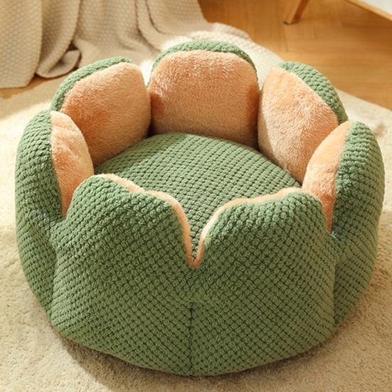 Pet Nest Soft Comfortable Adorable Keep Warmth Petal Shape Pet Cat Dog Sleeping Cushion Pet Supplies