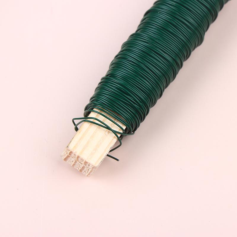 0.5/0.65/0.7Mm Green Metal Tying Wire, Rust-Resistant Floral Wire For Wrapping Around ,Suitable For Crafts, Christmas Decoration