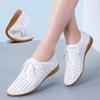 Nowe Wiosenne Koreańskie Płaskie Białe Buty dla Studentek Buty ze Skóry Naturalnej dla Dużych Rozmiarów Wszechstronne Casualowe Pojedyncze Buty dla Kobiet