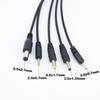 5 in 1 20cm USB male to 5 way DC 5.5x2.1mm 4.0x1.7 3.5x1.35mm 2.5x0.7mm 2.0x0.7mm DC male power charging cable
