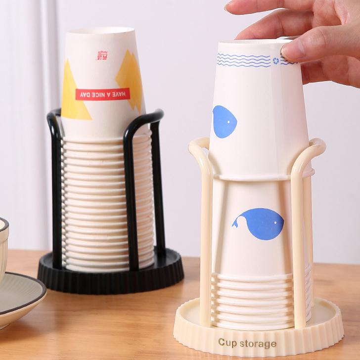 Simple Paper Cup Holder Household Disposable Cup Storage Rack Multifunctional Desktop Coffee and Milk Tea Cup Shelf Cup Picker