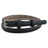 Square Buckle Solid Color Leather Thin Waist Belts Fashionable Casual Gifts