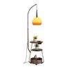 UOSU Vintage Floor Lamp with Integrated Table