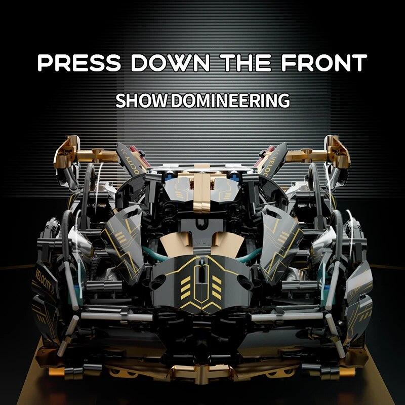 89109 Super Sports Car 900PCS Building Block Kit,Cars 1:14 Model MOC Construction Christmas Xmas Toys for Boys Adults