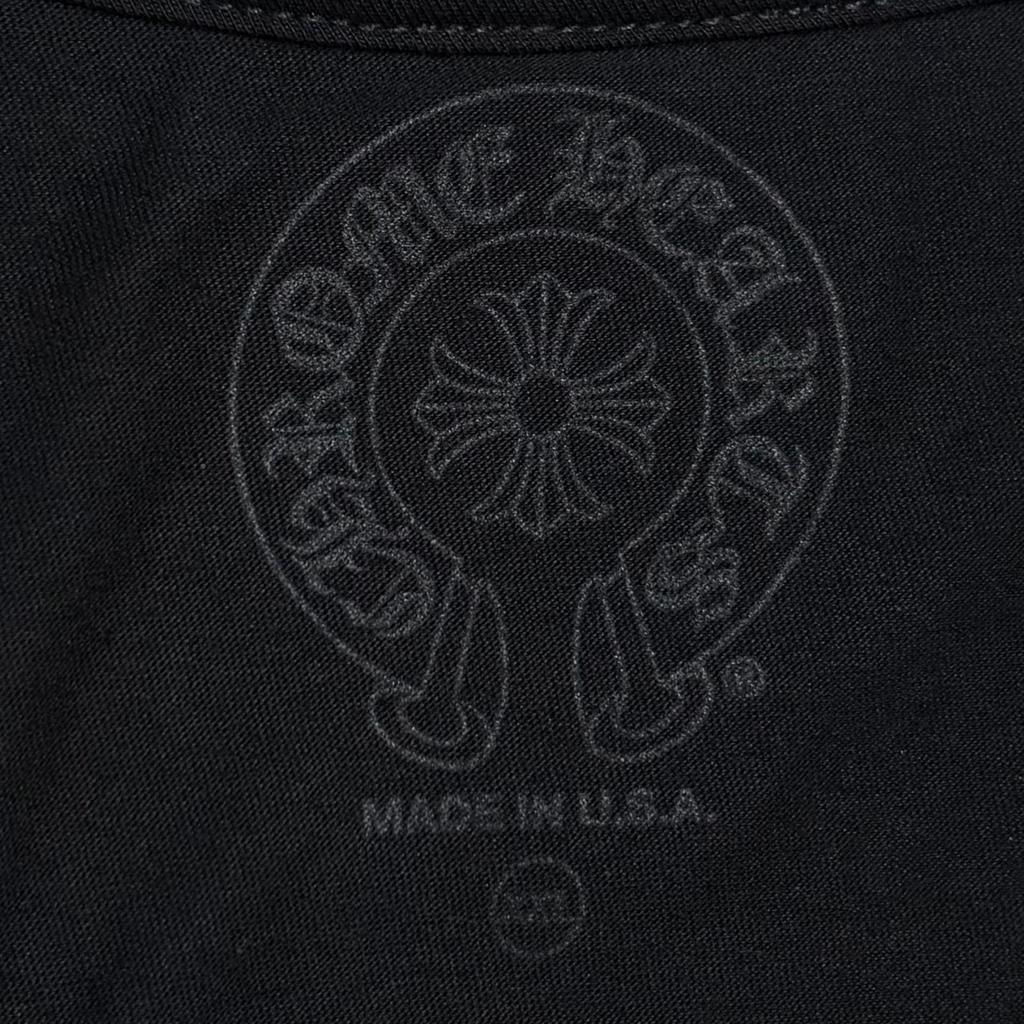 CHROME HEARTS Back Horseshoe Honolulu RN#97729 T-Shirt Black Men's Size XXL