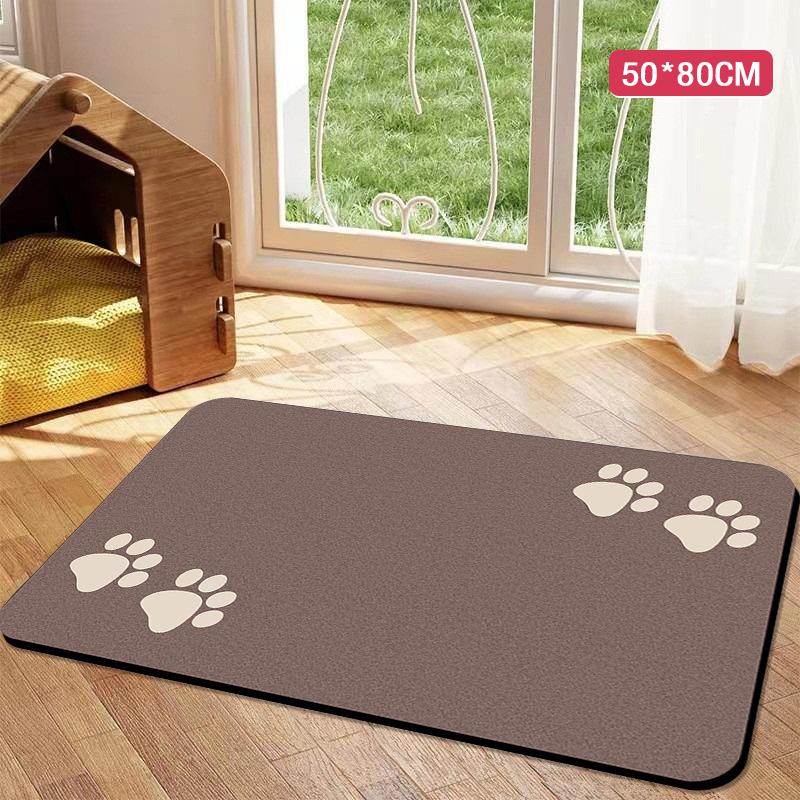 

Впитывающий коврик для кормления домашних животных, водонепроницаемый коврик для мисок для еды, еды, воды, быстросохнущая резиновая подложка, нескользящий коврик для домашних животных