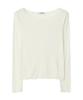 Nyuluki Slim Fit Boat Neck T-Shirt _Ivory