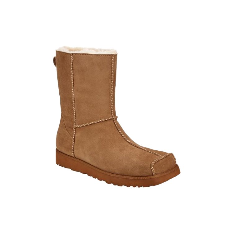 UGG Block Boot Warm Non-Slip Brogue Mid-Calf Snow Boots Men boots Brown 1109893-CNAT