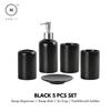 Homlly 5 pieces Bathroom Vanity Soap Dispenser  Ceramic Set
