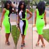 Elegant Colorful Sexy Fashion Bodycon Women Dress Sleeveless Fit Leisure Slim Design