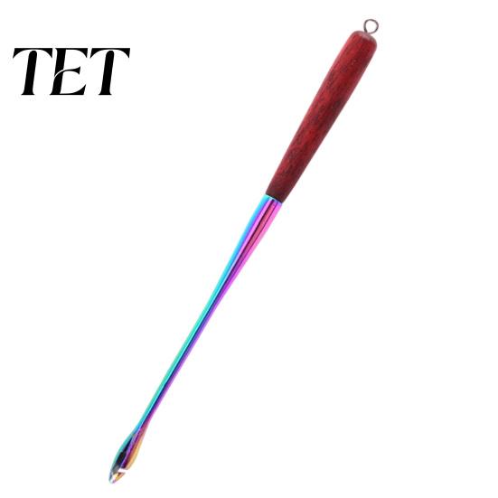 Fishing Gear Tool Stainless Steel Hook Remover Tool, 9 Inch Disgorger with Fish Friendly Detaching Wooden Handle, Heavy-duty Quick Retractor