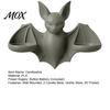 Unique Wall Scenery Gothic Bat Candle Holder, 3D Printed Double Sconce Candlestick with Spooky Hanging 2 Electronic Candles, Dark Style Halloween