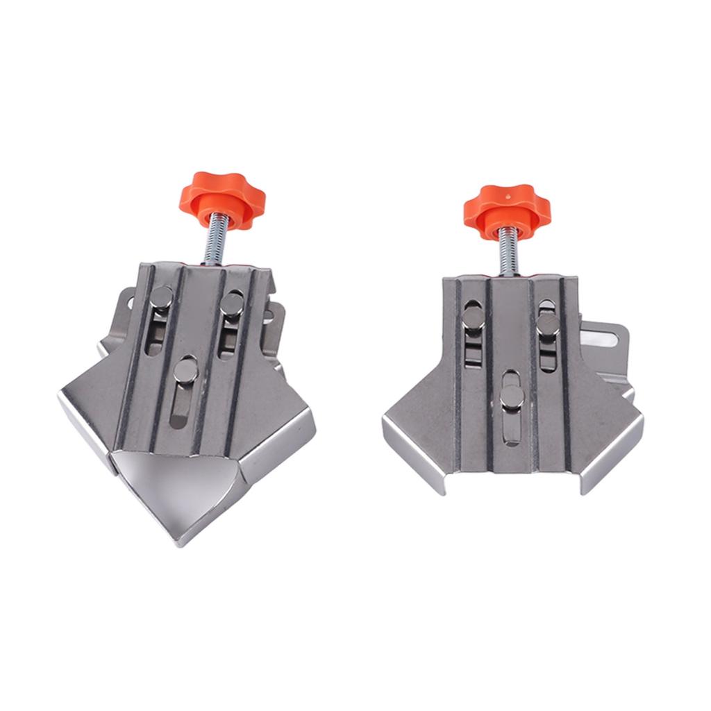 4Pcs Corner Clamp Stainless Steel Opened Closed Adjustable 90 Degree Right Angle Clamp for Woodworking