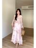 UONE2026 Early Spring Floral Holiday Ruffle Dress - Southern France Inspired, Gentle Style for Women