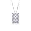 Moissanite Pendant Necklace Choker Women Fashion Daily Wear