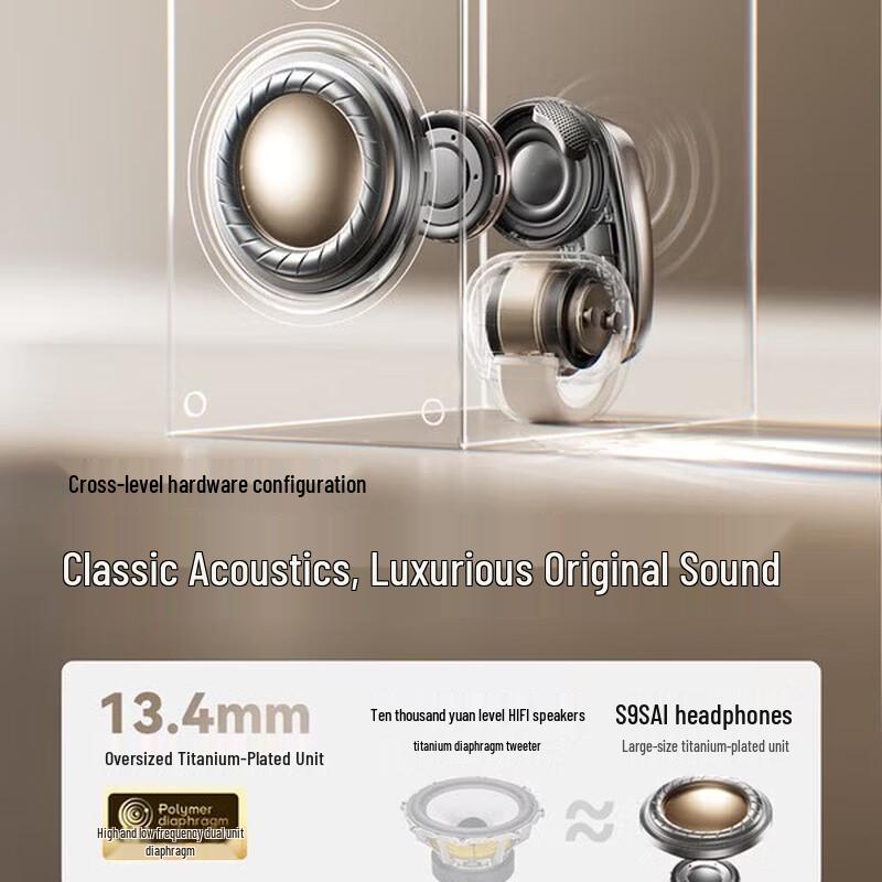 SANAG S9S Open-Ear Clip Bluetooth Headset with AI Translation