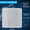 Easy Install Water Saving Rain Shower Head High Flow High Pressure Shower Head Square Adjustable Bathroom Shower Head Bathroom