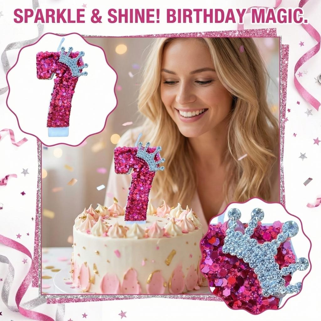Fashion Cartoon Creative Birthday Candles Party Digital Candles