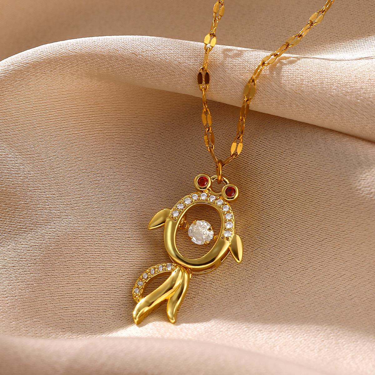 

Colorful Vintage CZ Turtle Choker Collars For Women Elegant Butterfly Necklace 2026 Summer Waterproof Jewelry Charm Party Gift