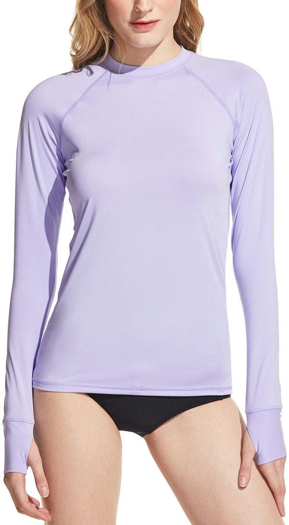 Tesla Long Sleeve Rash Guard for Summer UV Slim Fit Swimwear for and Includes and Product Women's [Stretchy, Quick-Drying, Protection] Sports,