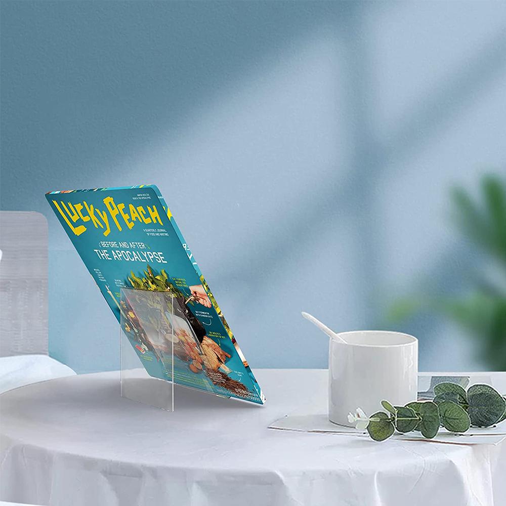 5pcs Acrylic Book Stand Without Ledge for Displaying Pictures, Books, Artworks