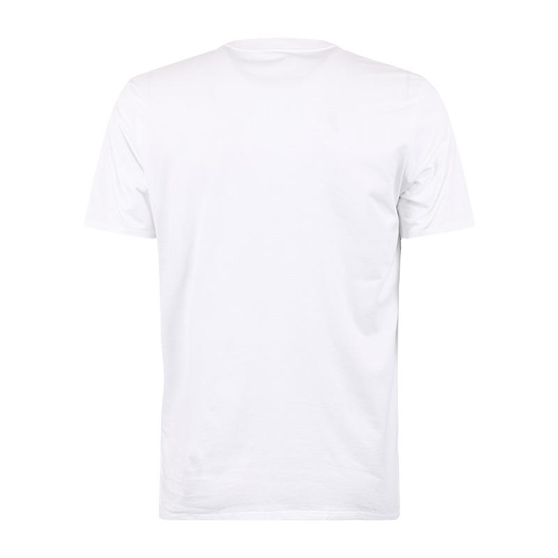 Calvin Klein Casual Round Neck Graphic Print Versatile Short Sleeve T-Shirt Men Tops White 40MC808-540