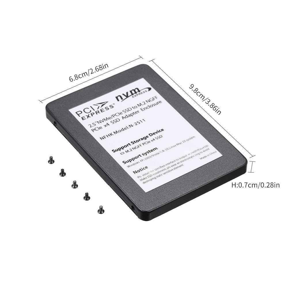 M.2 NGFF PCIe X4 To U.2 SFF-8639 Generation Intel 2.5 NVME 750 SSD M-key Adapter Card
