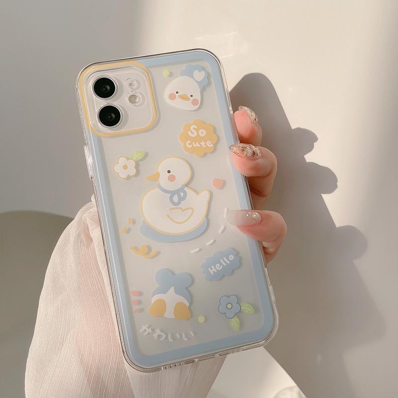

Small Freshness 17 for IPhone16 for Apple 15pro Mobile Phone Case 13/11 All-inclusive Silicone XR Cute 14 7/8/SE2020