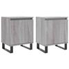 Nightstands 2 pcs Grey Sonoma 40 x 30 x 50 cm Particleboard