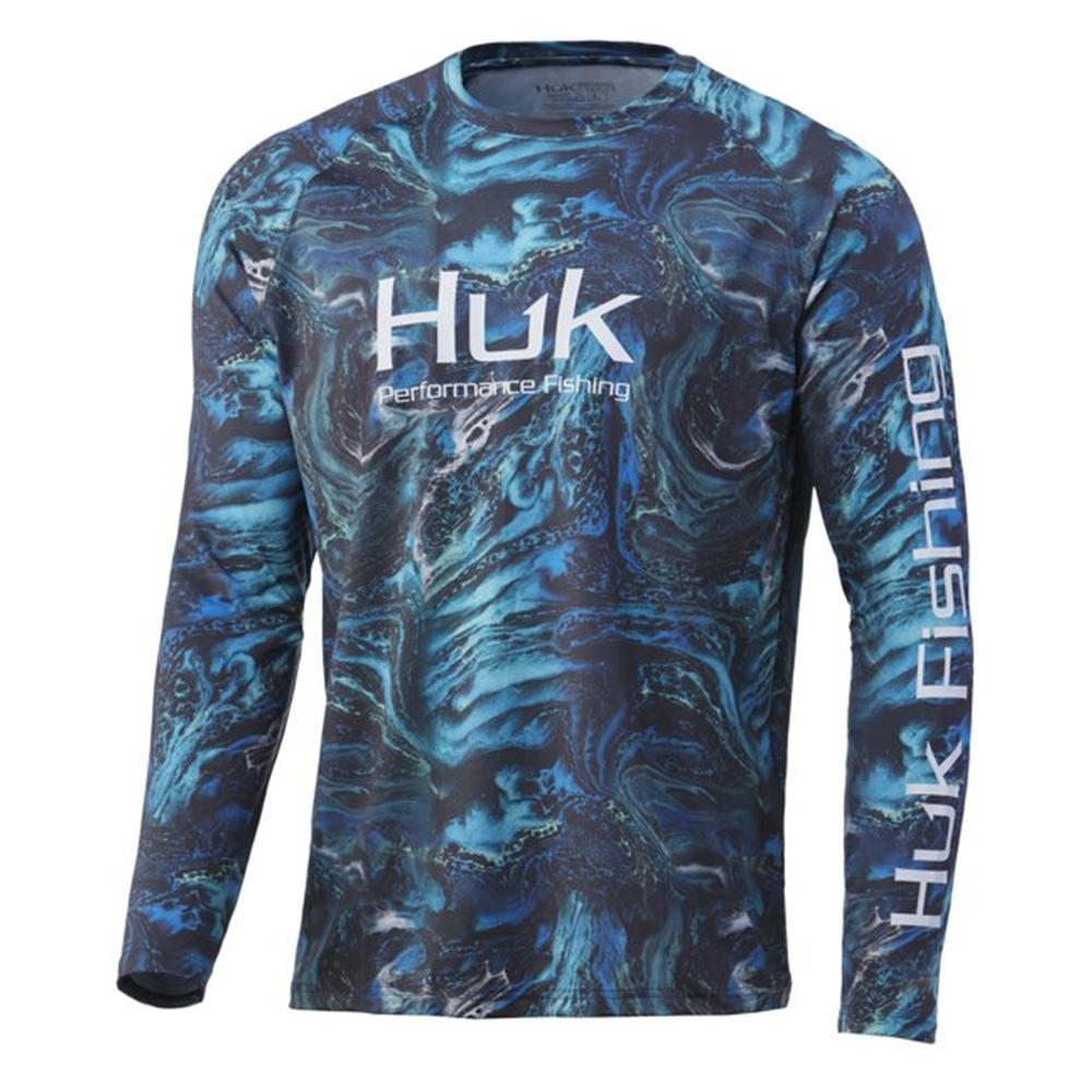 Men's long-sleeved breathable sunscreen fishing suit Taiwan fishing sea fishing boat fishing fishing fishing suit crew neck