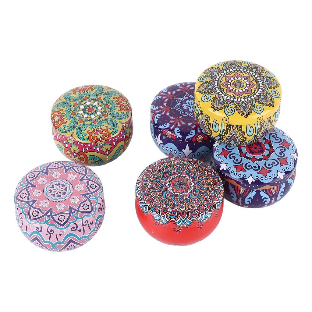 6Pcs Scented Candle Soy Wax Retro Elegant Bland Fragrance Odour Removal Aromatherapy Candle for Bedroom Office Bar