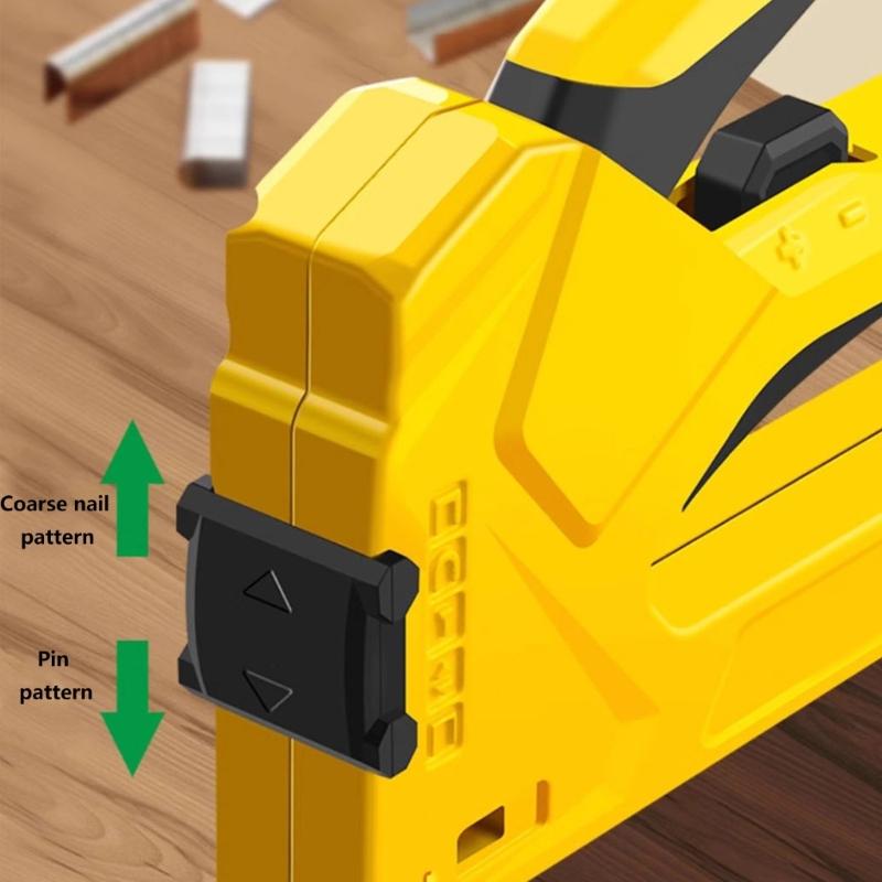 Stapler Guns Heavy Duty Staple Guns Tracker 3 in 1 Shooting Nailer Stapler for Furniture Woodworking Stapler Tools