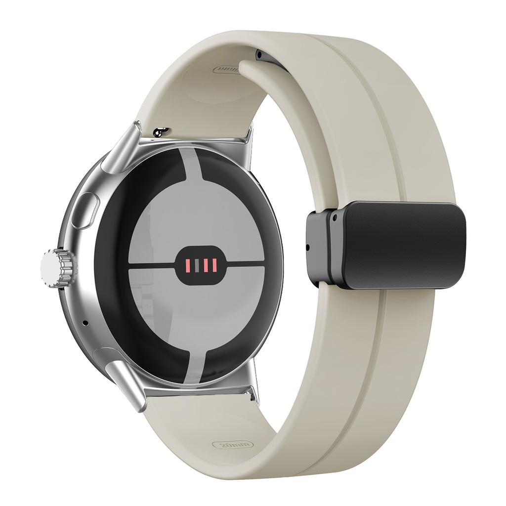 NEW Silicone Strap for Google Pixel Watch 3 45mm Band for Google Pixel Watch 1 2 3 41mm Magnetic Wristband Bracelet Accessories