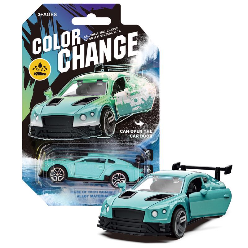 Water-Reactive Color-Changing Alloy Racing Car Model 1:60 Pull-Back Toy for Boys
