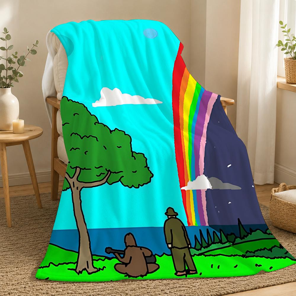 The Big Lez Show Animation Series Throw 240g flannel blanket, suitable for sofas, beds, offices,  exquisite gift blankets 75X95CM