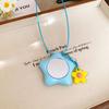 Retro Round Resin Necklace: Versatile, Fashionable High-End Clavicle Chain for Women