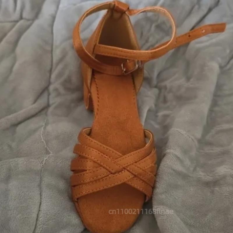 Buty do tańca latynoamerykańskiego dla dziewcząt i dzieci, Profesjonalne, Miękka podeszwa, Letnie, Nowe dla dzieci, Początkujący, Buty do tańca