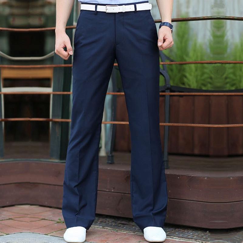 Original Design Korean Casual Flare Pants, Wrinkle-Free, Wide-Leg Suit Style for Young Men