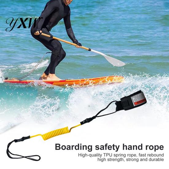 Verstellbares Federseil TPU Surfbrett Leine Spirale SUP Handgelenkband Stand-Up Paddle Board Bein Shortboard Longboard Sicherheit Paddleboard