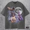 Three Ruffed Grouse Moon Shirt, Vintage Game Bird Galaxy Tee, Retro Cosmic Grouse Graphic Top, Birder Gift, Space Animal Streetwear, Hunting