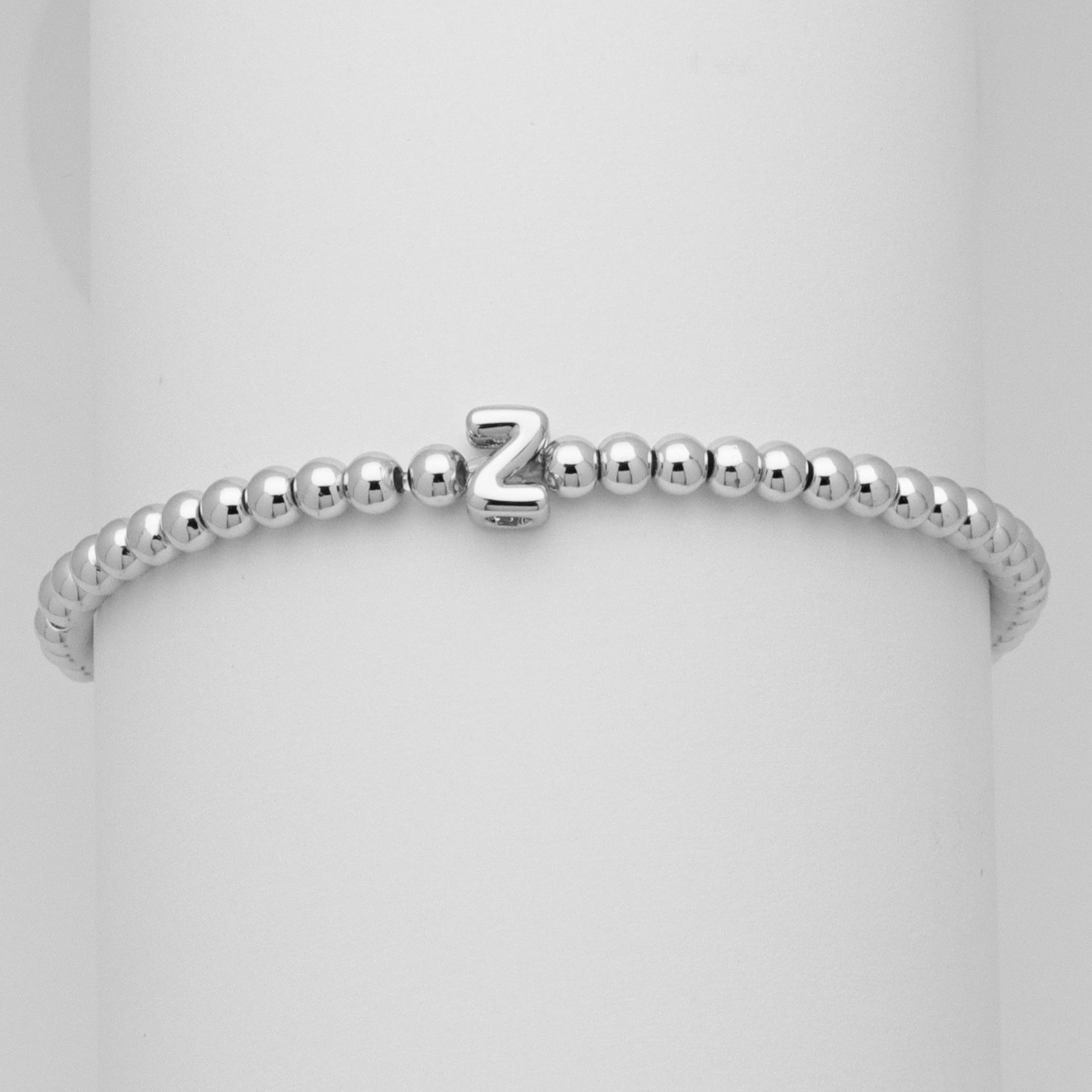 

26 Английских Имен Белое Золото Шарик Буква Пузырь Бусина Бусина Браслет Браслет