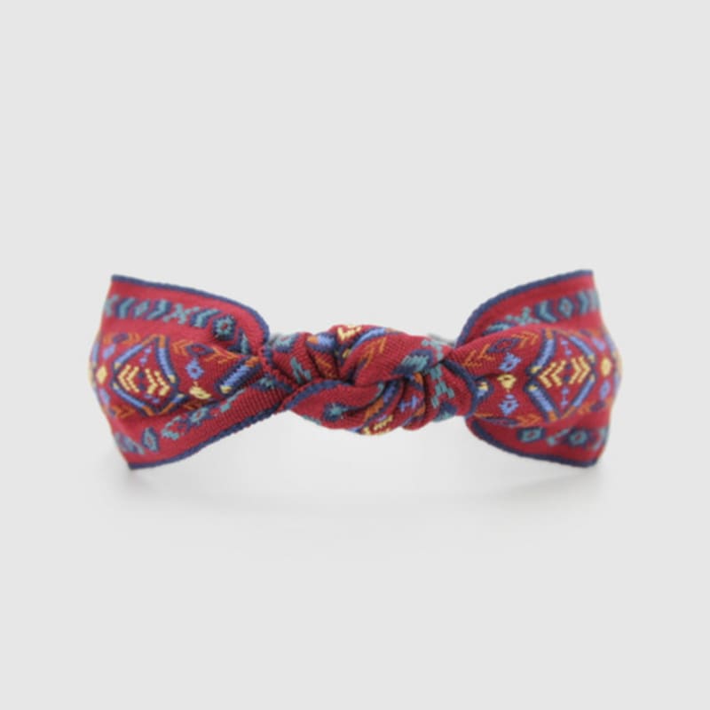 LALA Böhmisches Importiertes Haarband - Weinrot